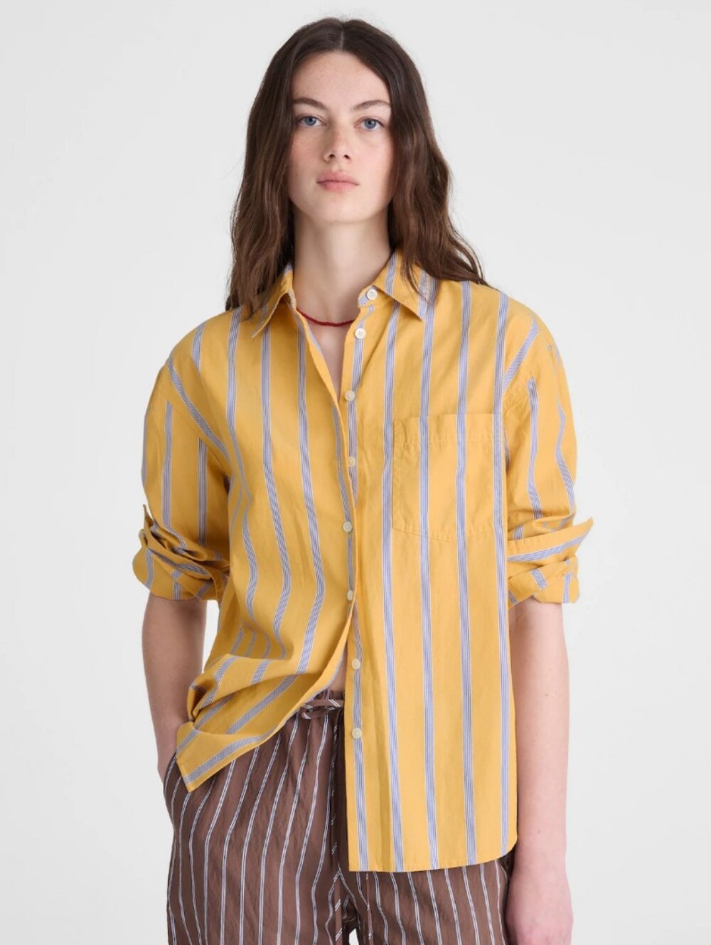 Madewell The Easy Shirt in Poplin OA692 Size S